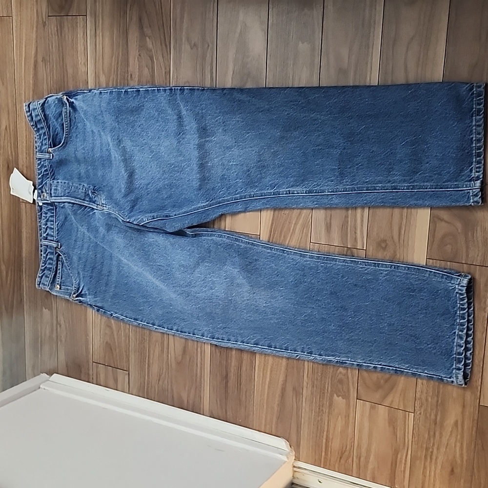 🔥NWT Classic Casual Blue Jeans Straight Leg